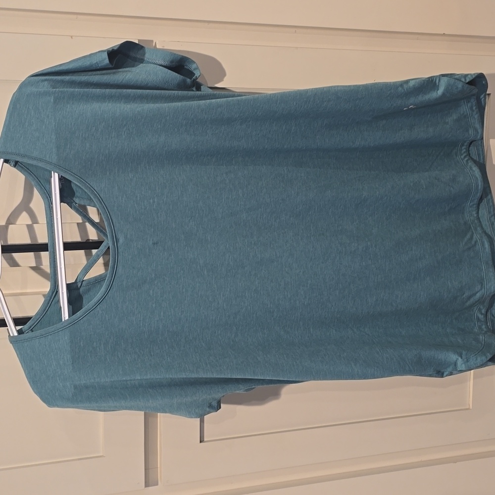 Tuff Athletics Teal Cap Sleeve Top